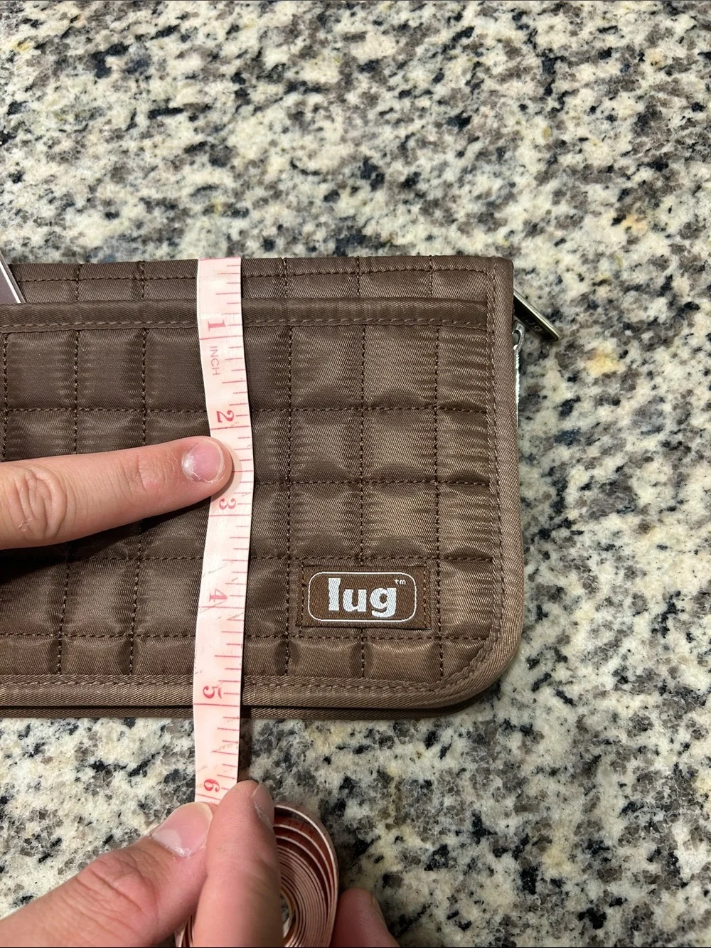 lug Quilted Travel Wallet - Brown